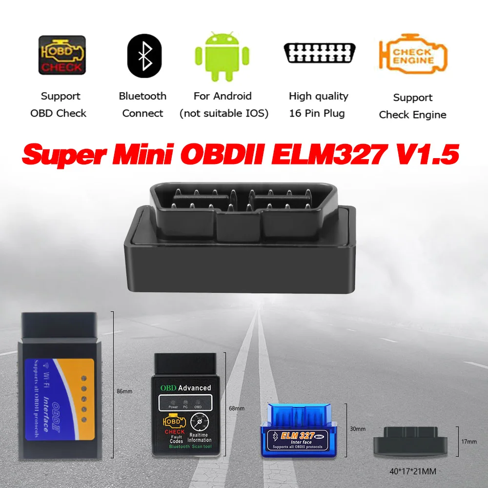 ELM327 OBD2 v1.5 BT4.0 ELM 327 V1.5 ELM327 OBD2 Scanner Forscan ELMconfig ELM327 USB/WIFI/Bluetooth HS/MS CAN