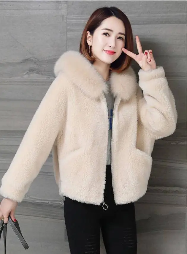 Imitation Fox Plush Jacket 2023 Women Faux Fur Coat Winter Fashion Casual Jacket Women Short Women's Clothing Winter Coat
