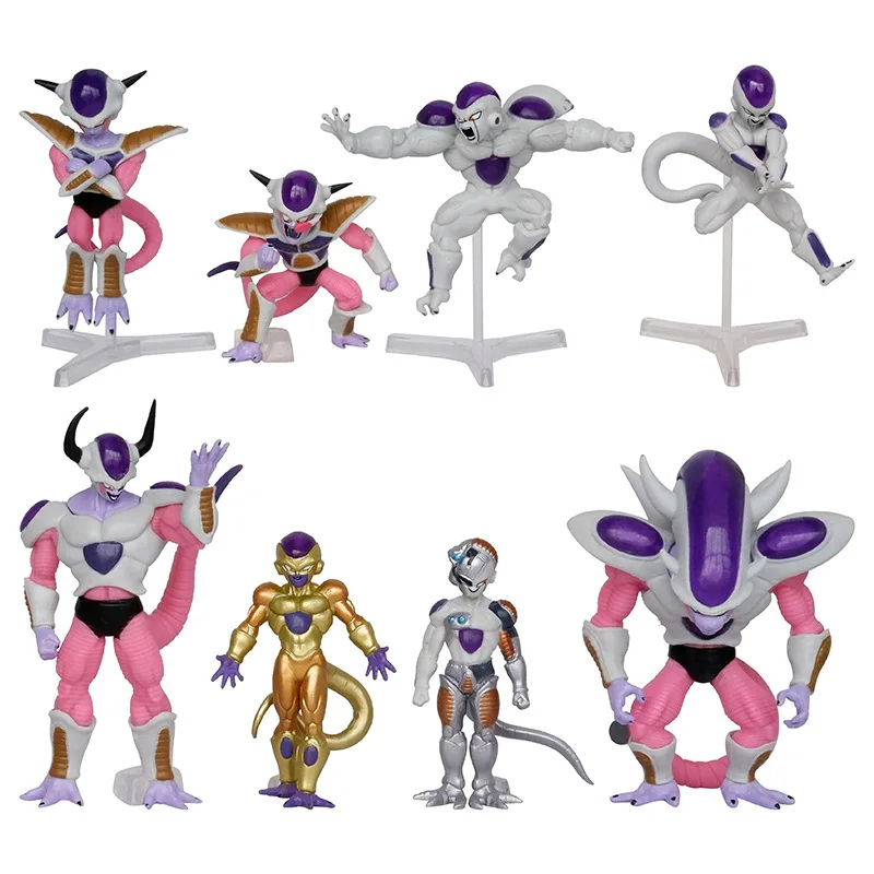 

8pcs/set Dragon Ball Z Frieza Pvc Action Figure Collection Model Toys 8-12cm