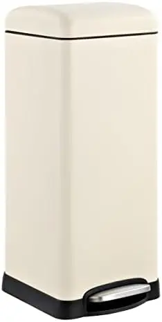 

Betty Retro 8-Gallon Step-Open Trash Can with Soft-Close Lid, Fingerprint Resistant, Modern, Minimalistic for Home, Kitchen, Lau