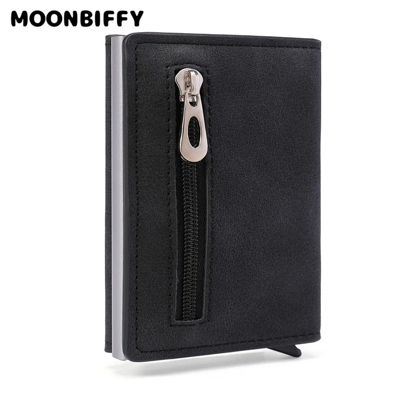 

Leather Wallet for Men Bank Credit Card Holder Rfid Anti-magnetic Short Wallet Organizer Coin Bag Money Clips Wallet 2022 Trendy