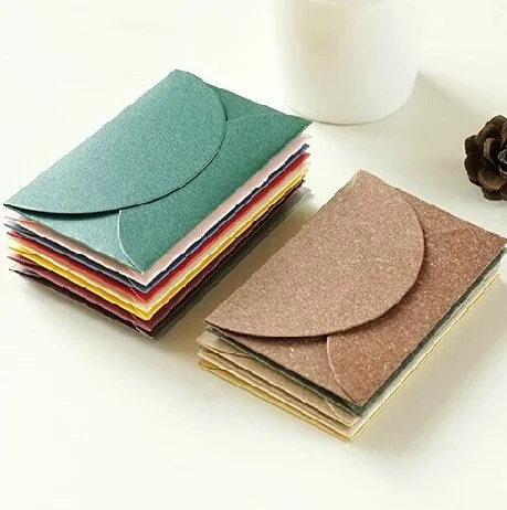 

100pcs mini Colorful and lovely Flip envelopes 90x60mm Invitation card Gift wrapping wholesale