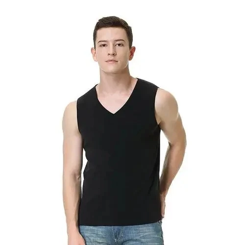 

Mens Thermal Undershirts Solid Men's Warm Seamless Slimming Sleeveless Velvet Thickening Inner Shirt