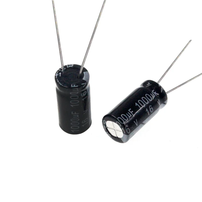 

50pcs 1000uF 16V 1000MFD 16Volt 8*12mm Aluminum Electrolytic Capacitor Radial 1000mf16v 1000uf16v 16v1000mf 16v1000uf