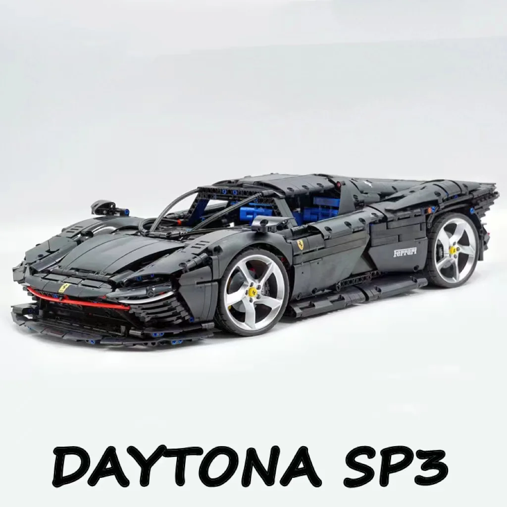 

Новинка Черный феррарид Daytona SP3 3776 шт. 42143 суперкар строительные блоки игрушки для мальчиков и девочек подарок фотосессия праздничный подаро...