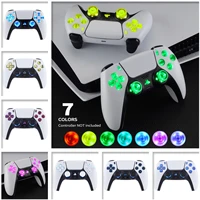 extremerate diy dtf led kit for ps5 controller multi colors luminated d pad thumbstick face buttons 7 colors 6 color options