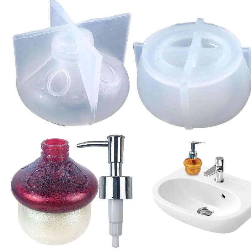 

Pump Dispenser Bottle Mold Portable Bottle Silicone Mold Kit For DIY Making DIY Craft Shampoo Dispenser Mould Lotion Dispensers
