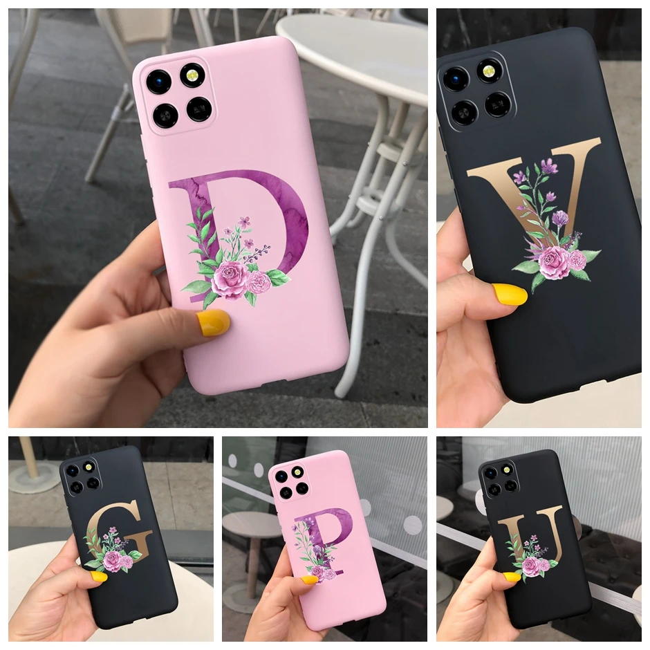 

Flower Letters Case For Infinix Smart 6 HD Silicon Soft TPU Back Phone Cover For Infinix Smart6 Plus HD Case Funda Bumper Shell