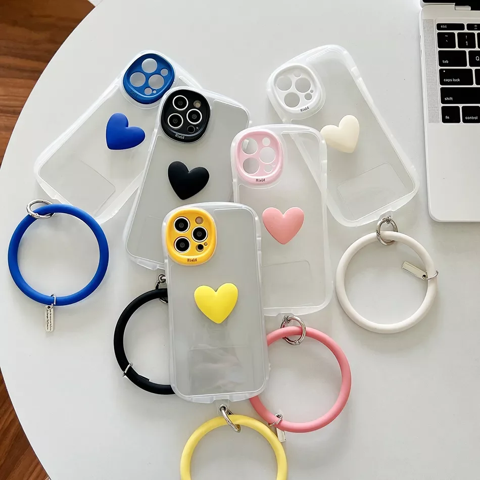 

iPhone 13 Three-Dimensional Love Bracelet Phone Case For iPhone 12 11 Pro Max XR XSMax Small Waist Two-In-One Soft TPU Cover