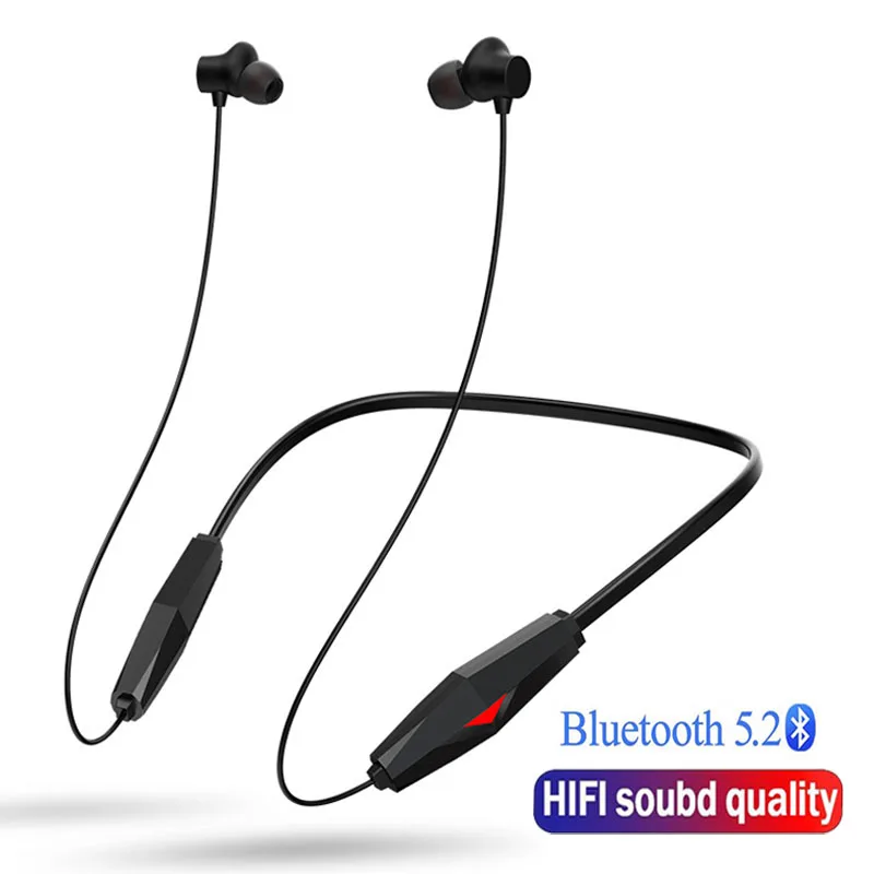 

Bluetooth V5.2 Gaming Earphones Wireless Hanging Neck Headset Sports Headphones Noise HD Mic Noise Cancelling Headset