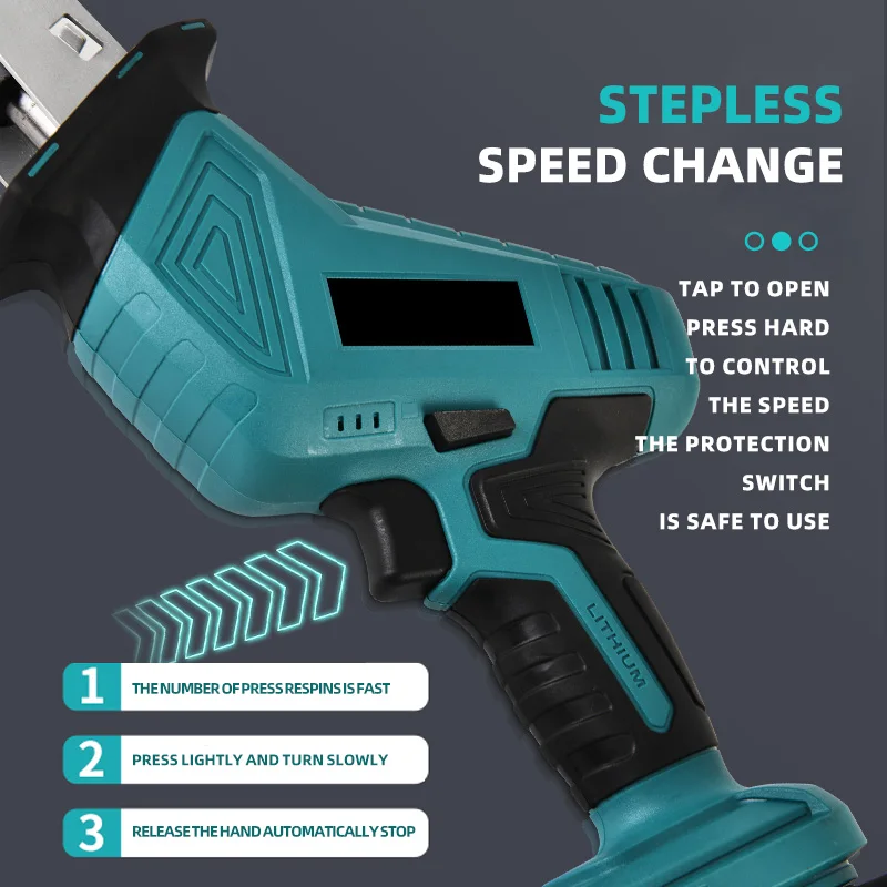 Аккумуляторная электрическая сабельная пила CNETC