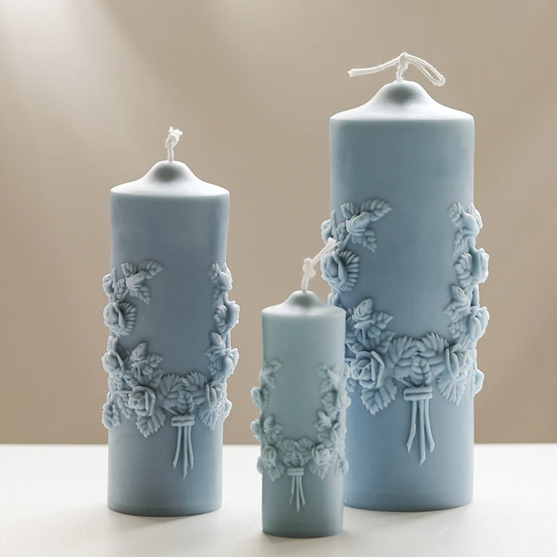 Резная цилиндрическая форма для ароматерапии