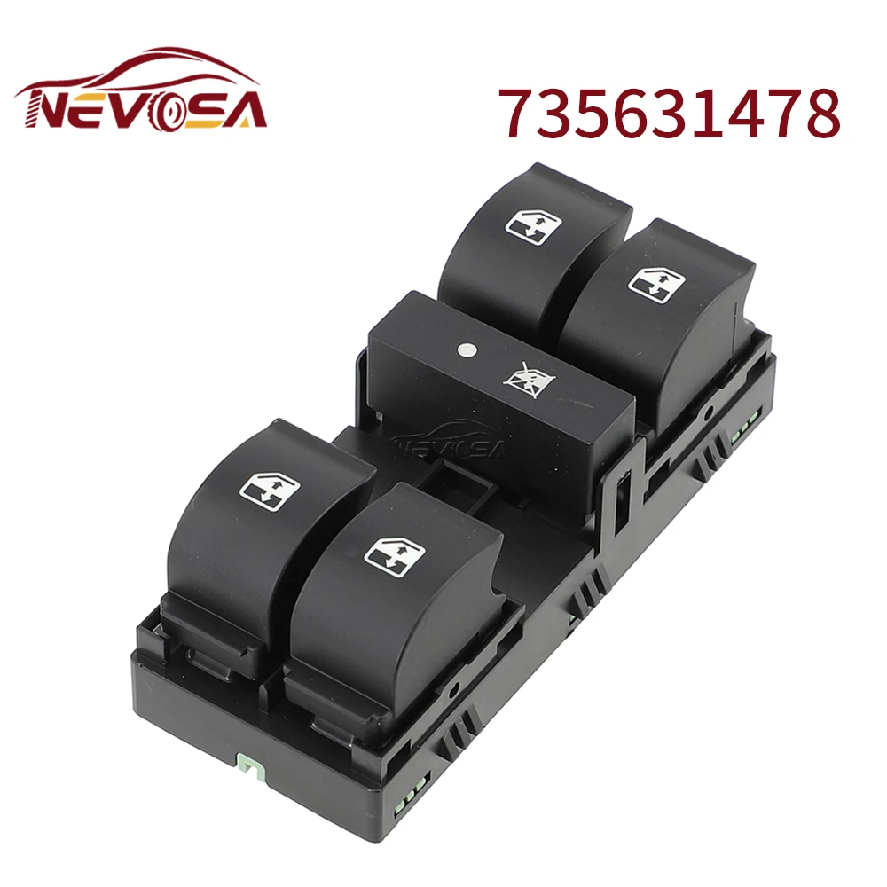 

NEVOSA For Fiat Tipo 2015-2019 Electric Power Window Lifter Master Control Switch Glass Lifter Button 735631478 Car Accessories