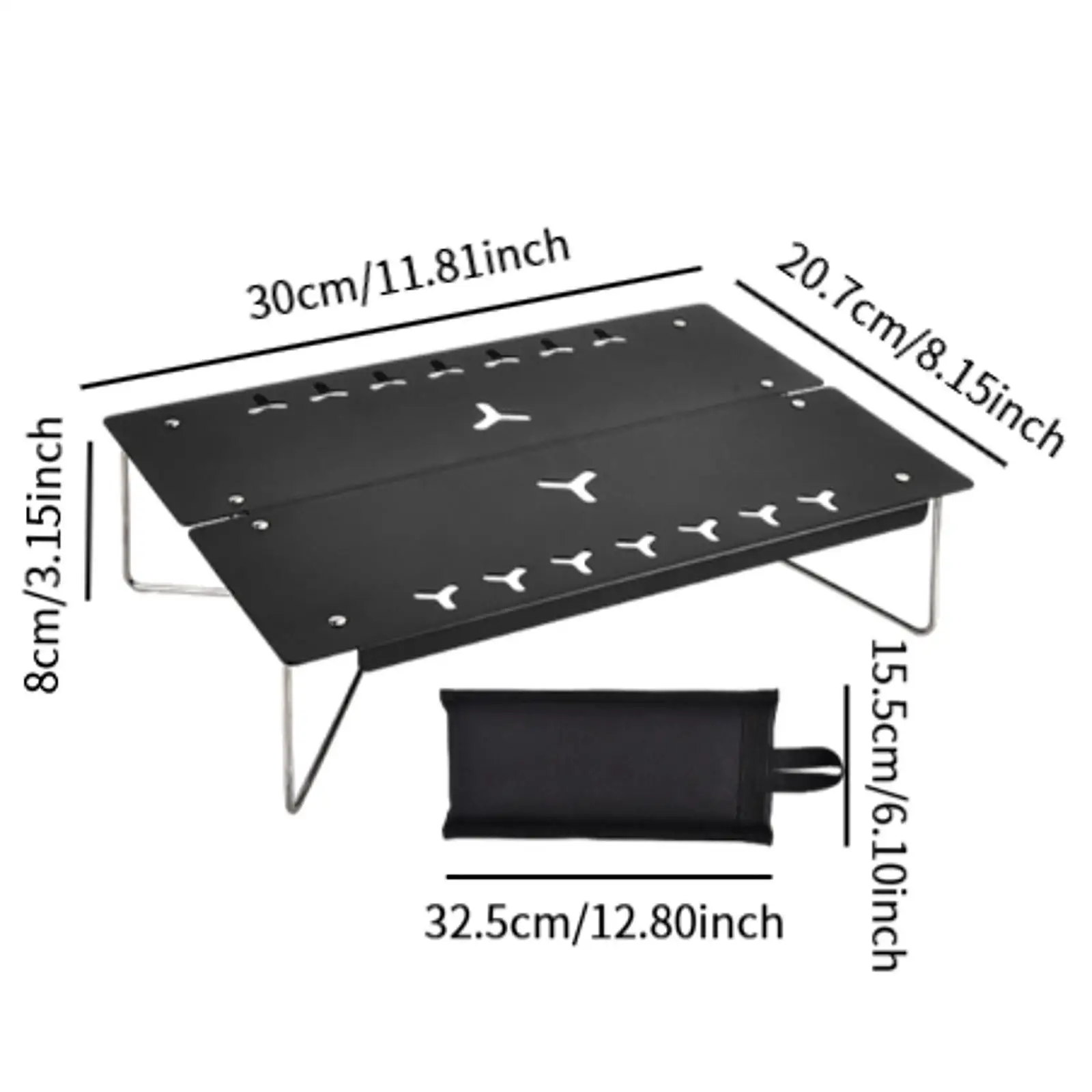 Складной стол для кемпинга с сумкой переноски уличный пеших прогулок патио