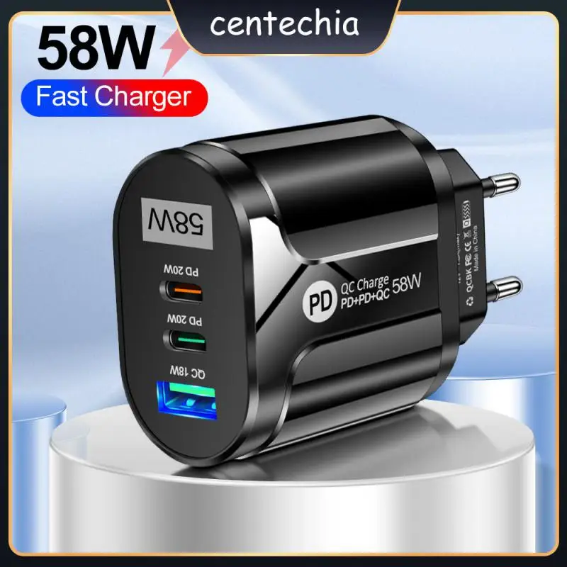 

Phone Charger Support Type C Pd Fast Charging Portable Phone Adapter Eu Us Uk Plug 2pdqc3.0usb For Huawei Iphone 12 Xiaomi
