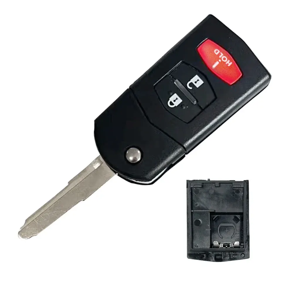 

XNRKEY 2/3/4-кнопочный чехол для ключа с откидной крышкой для дистанционного ключа MAZDA 3 5 6 RX-8 MX-5 Miata CX-5 CX-7 CX-9 RX-8 CX-9, крышка корпуса