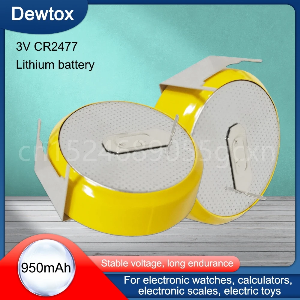 

1-3 шт. CR2477 950 мАч кнопочные батареи 3 в 3 фута сварочные припой контакты Bluetooth часы аксессуары 2477 LM2477 монетная батарея