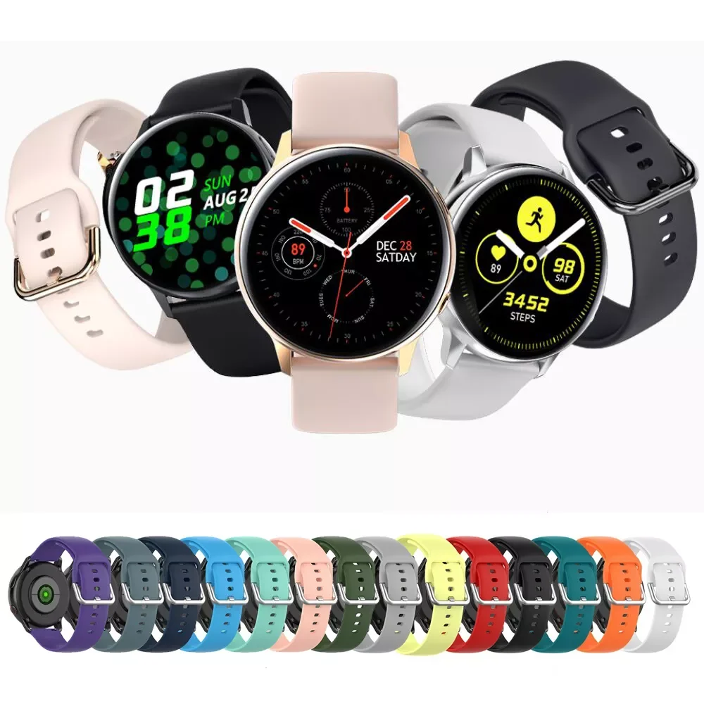 

14Colors Replacement Silicone Strap For LEMFO SG2 S20 Smart Watch Accessories Fashion Sweatproof Sport Rubber Watch Band Strap
