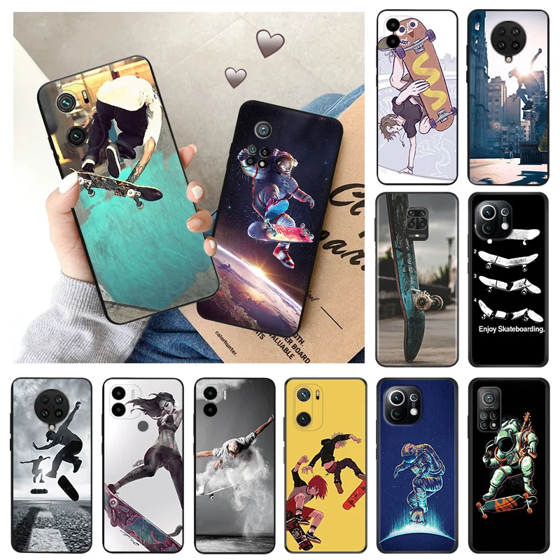 Мягкие чехлы для телефонов Xiaomi Mi 11 10t Lite 5G 11t Pro Redmi Note 7 8 8t 10 k40 k60 k50Gaming черный матовый