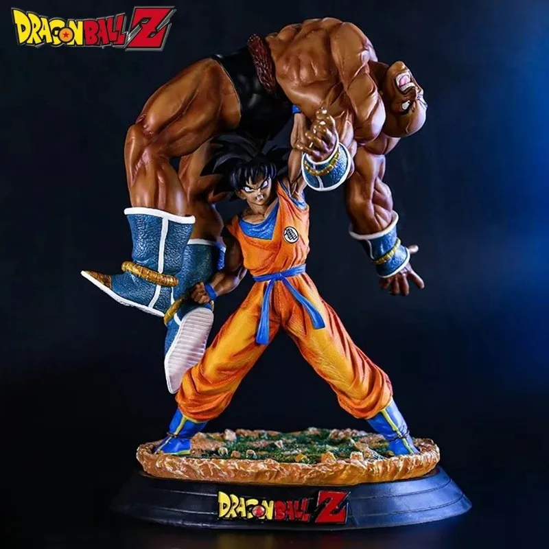 

43cm Dragon Ball Anime Figure Goku Lifts Nappa Gk Action Figures Pvc Statue Figurine Model Doll Collection Decoration Toys Gif3