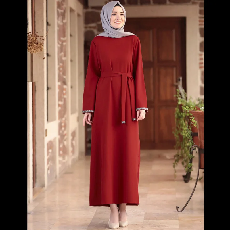 Muslim Fashion Muslim Middle East Fashion Abaya Long Muslim Dress Kaftan Robe Muslim Dress Women Evening Dresses Abaya Femme