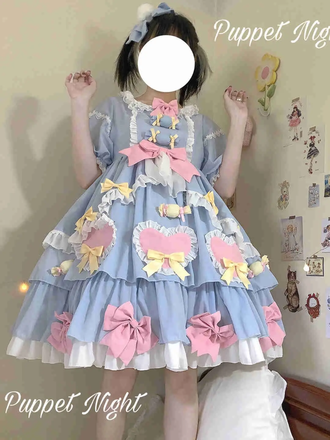 MAGOGO Original Women's Lolita Milk Salt Sweetheart Dress Summer Soft Girl Short Sleeve Dress