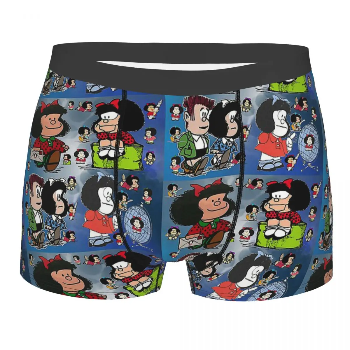 

Pattern Quino Comics Mafalda Cute Girl Underpants Homme Panties Man Underwear Comfortable Shorts Boxer Briefs