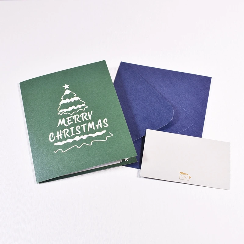 Рождественская открытка 3D up открытки с Санта-Клаусом снеговиком пригласительная