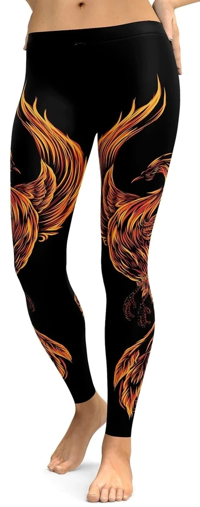 

Women Workout Yoga Leggings Animal 3D Printed Phoenix Cosplay Costume Fitness Bodybuilding Pencil Pants Female Fashion Hip Hop