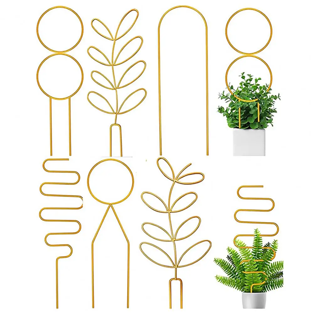 

6Pcs Potted Plants Trellis High Hardness Plant Climbing Racks Plant Stake Potted Flowers Trellis