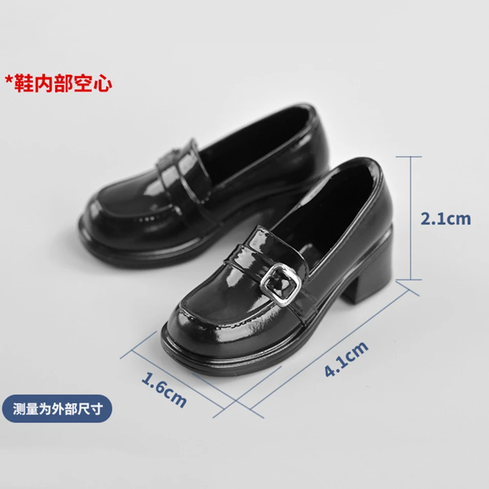 1/6 Женщина-солдат студентка обувь из искусственной кожи носки до середины икры