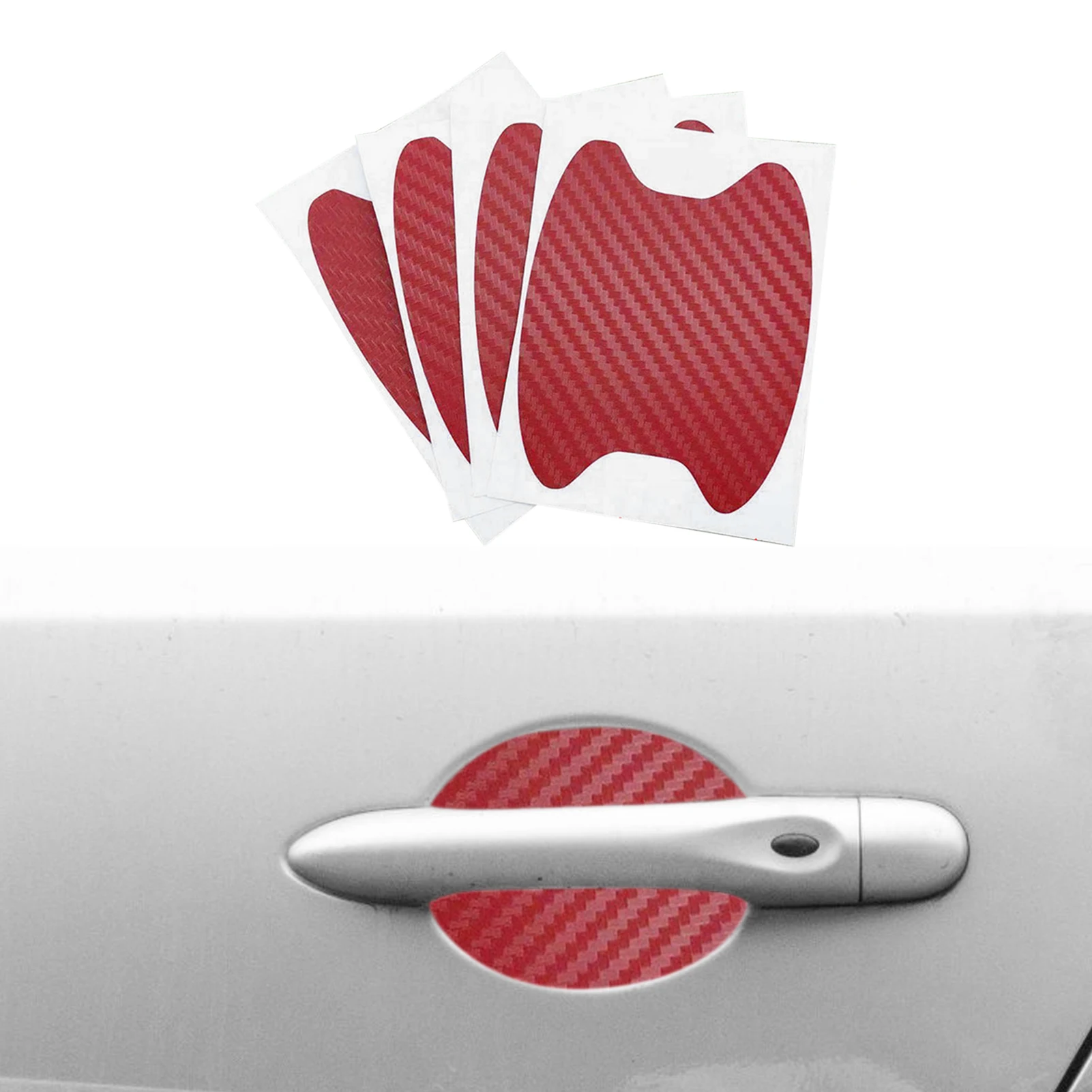 

4pcs Car Door Handle Scratch Protector Door Handle Paint Cover Guard Protective Films Side Paint Protection for Car Handles
