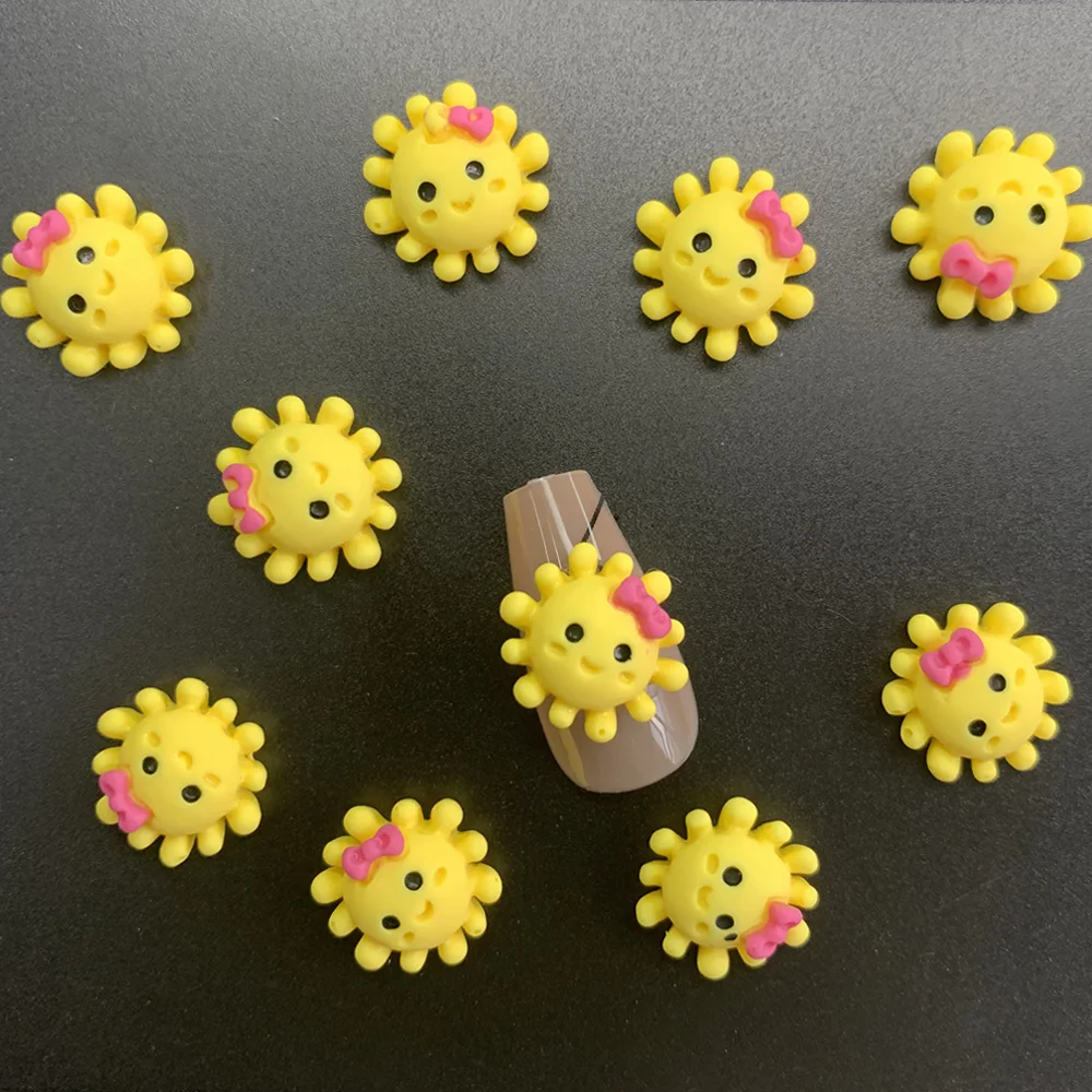 

Подвеска для ногтей в виде белого облака, смолы, 10 шт.