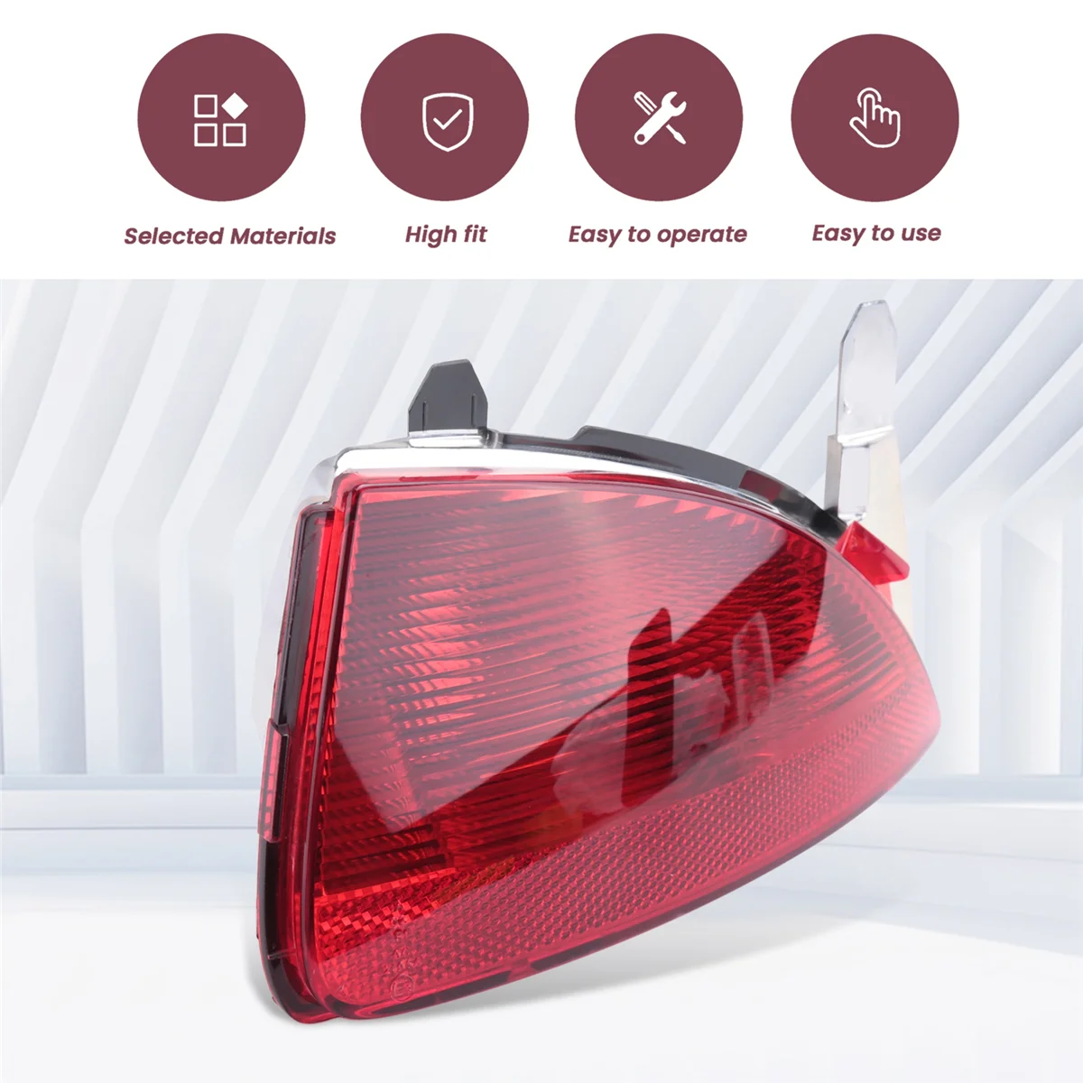 

Надежный-1 шт. правый задний бампер автомобиля, противотуманный фонарь, задний стоп-сигнал, сигнальная лампа для Renault Kadjar 2015-2018-A87D