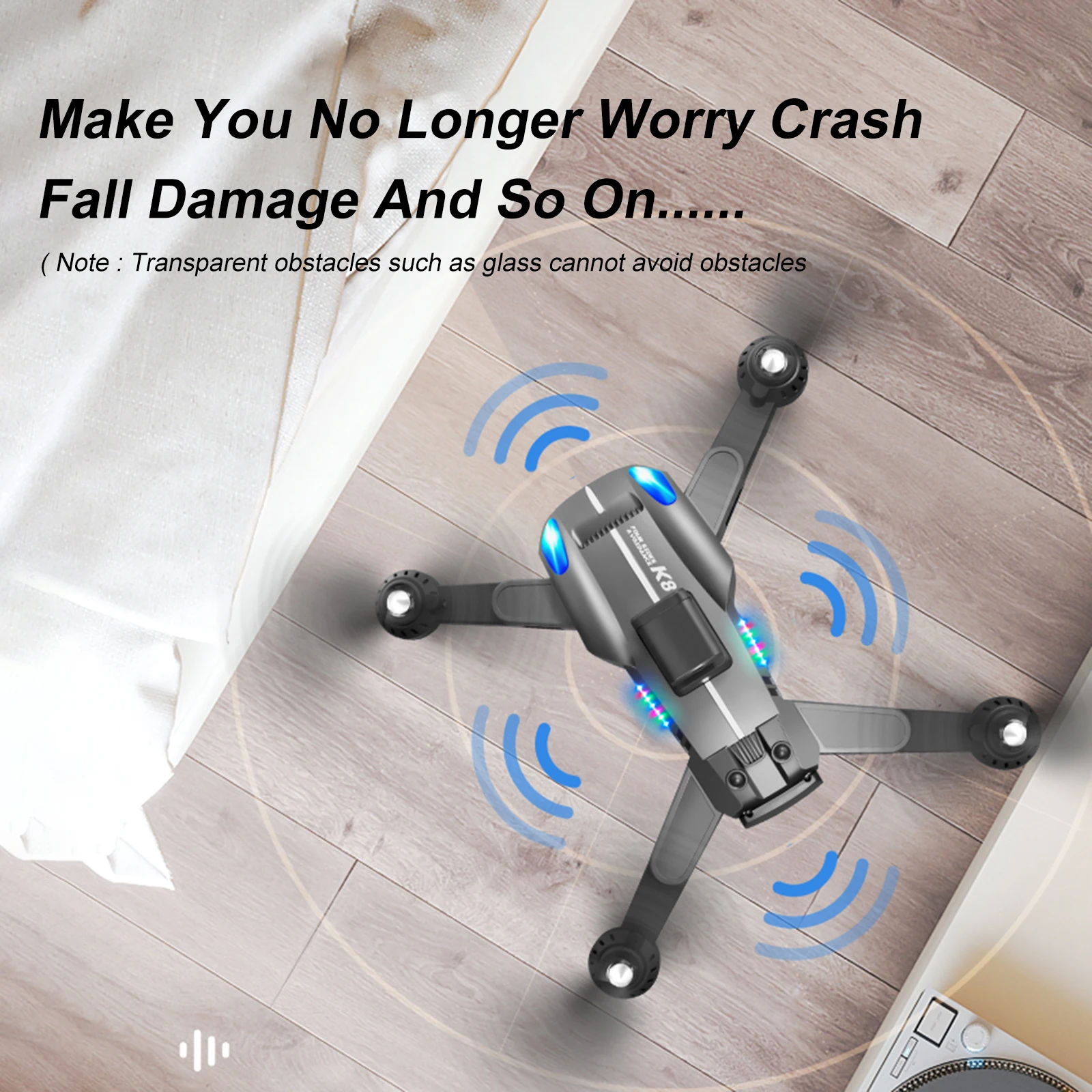 

Складной Квадрокоптер с камерой 4K HD, 2,4 ГГц, 4 канала