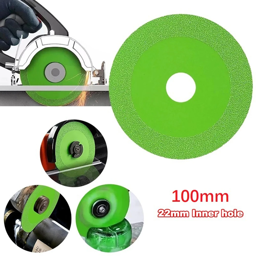 

100mm Glass Cutting Disc 22mm Hole Diamond Marble Ceramic Tile Jade Grinding Blade Electric Tool Dry / Wet Cutting Parts