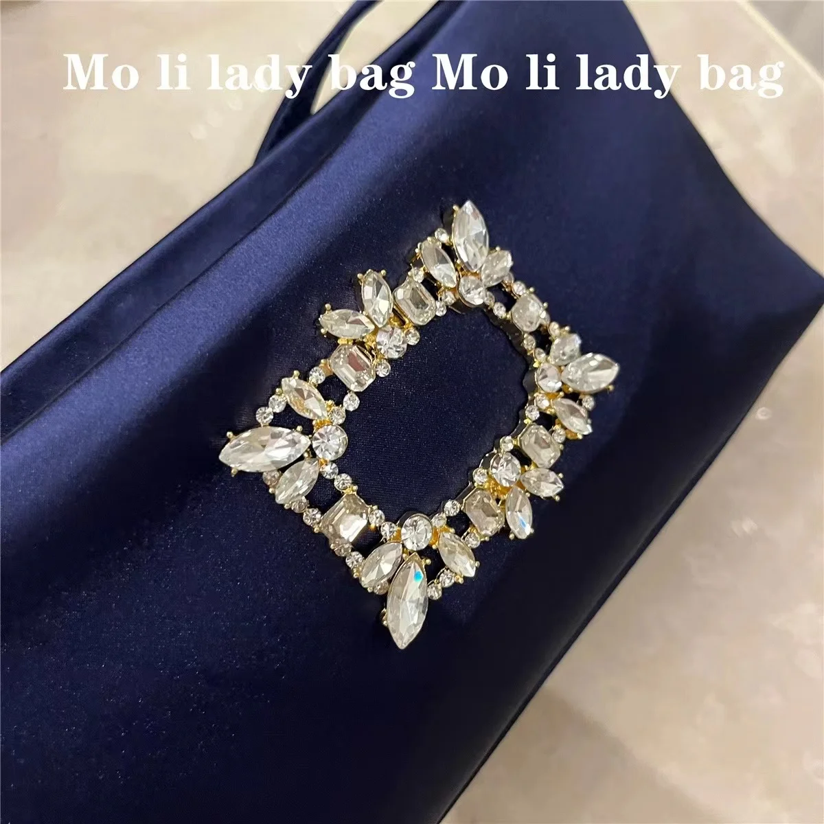 Роскошная атласная квадратная сумка женская элегантная блестящая сумка-клатч со