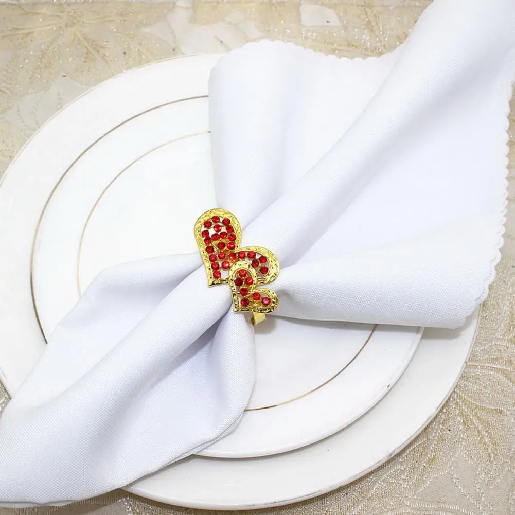 

6 шт., держатель для салфеток в форме сердца