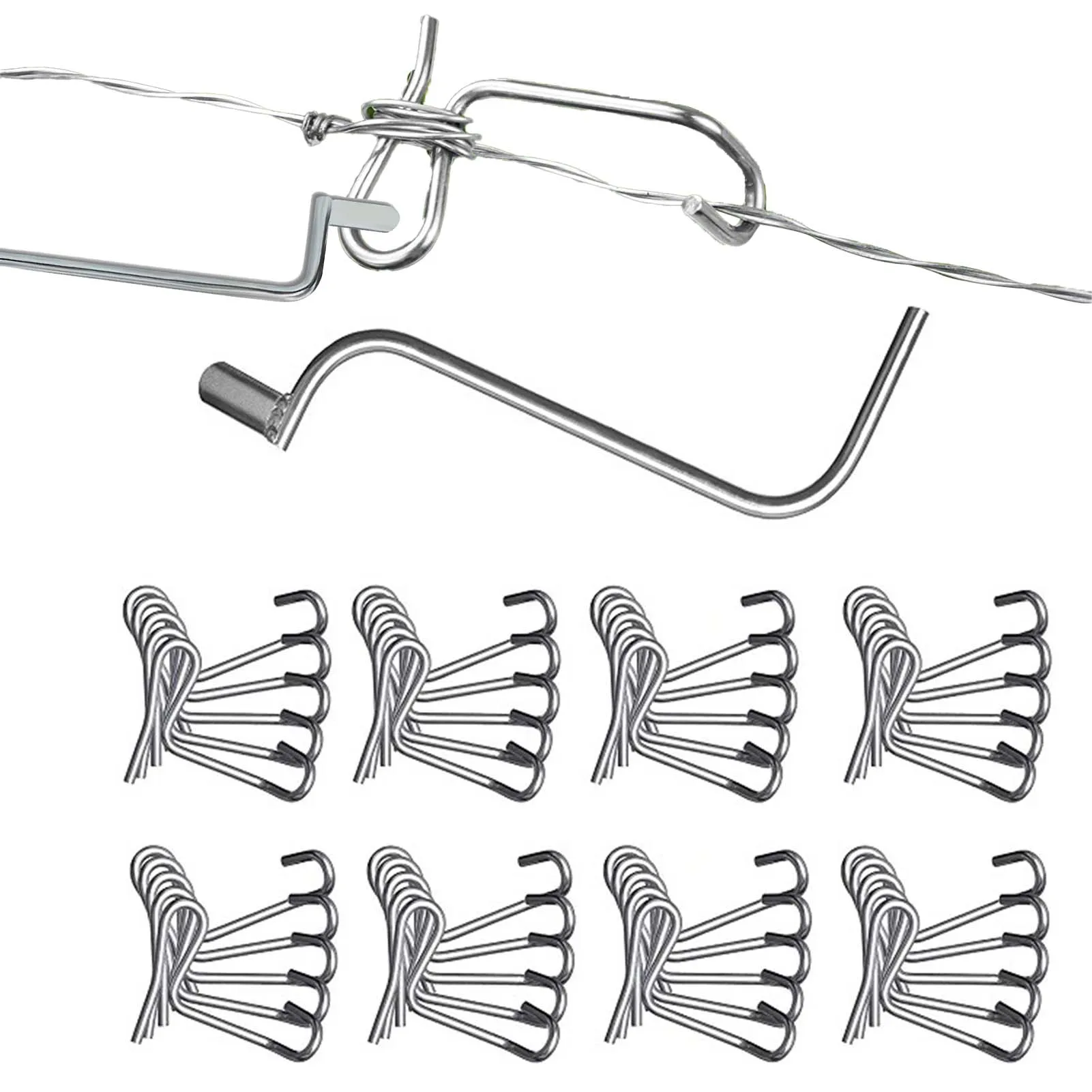 

Fence Wire Tightener Tool Reusable Tighteners For Repair Loose Sagging Strands Barbed Stainless Steel Wire Twisting Garden Tool