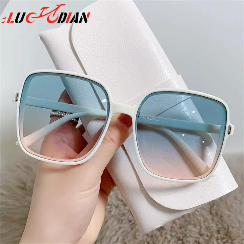 Fashion Sunglasses Uv Protection Retro Gradient Multi Color Square Eyewear Outdoor Popular Unique Riding |