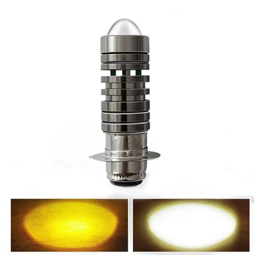 

Светодиодная мотоциклетная лампа H4 P15D, аксессуары для мотоциклов, двухцветная 3000K/6000K, вспомогательная прожекторная лампа 12 В, налобный фонарь