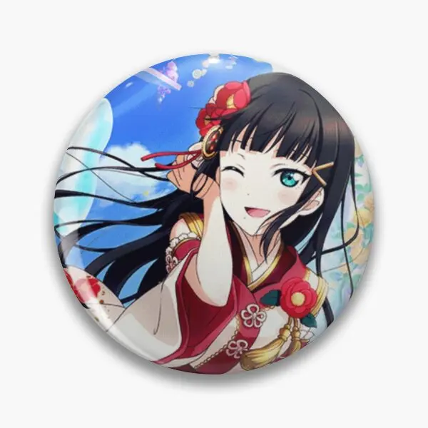 Мягкая булавка на пуговицах с цветком Куросавы мультяшная одежда для влюбленных