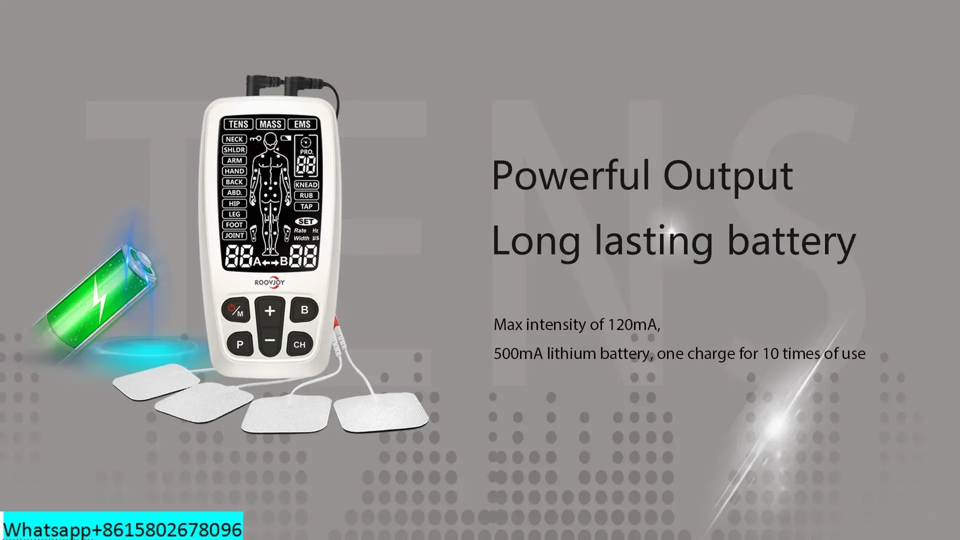 ROOVJOY Физиотерапия электростимуляция мышц бестселлер медицинское устройство