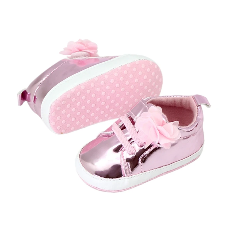 

Adorable Metallic High Top Sneakers for Infant Girls - Perfect First Walkers for Your Little Princess