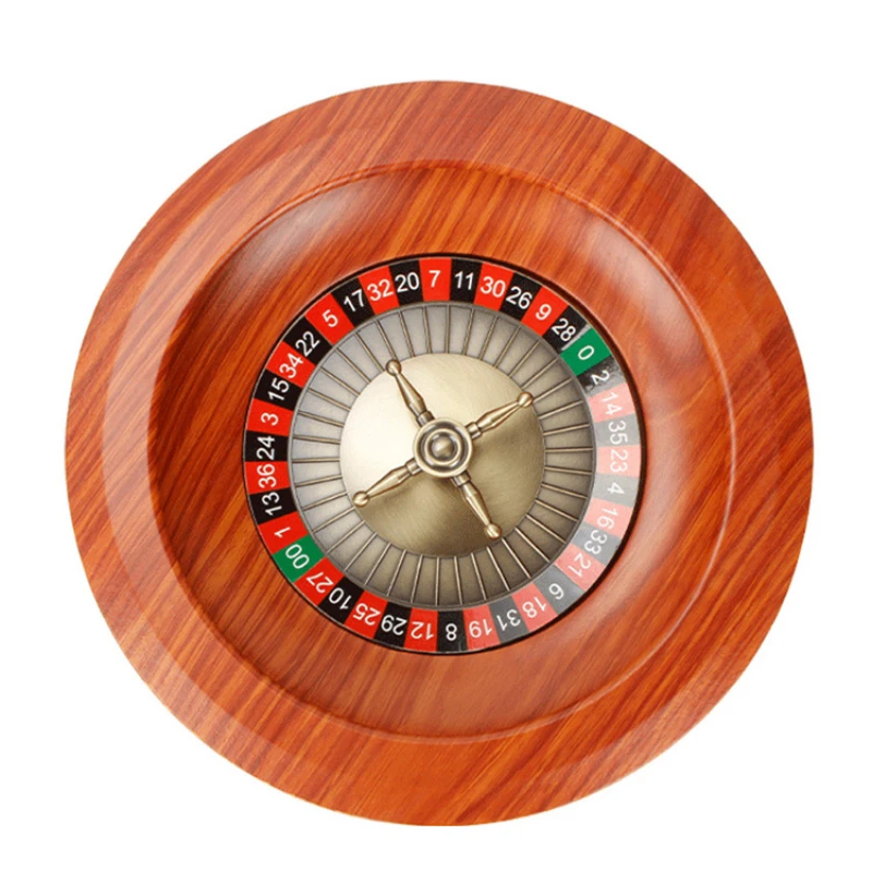 Wooden Roulette Wheel Set Turntable Leisure Table Games For Drinking Entertainment Singing Party Bingo Game Adults Children