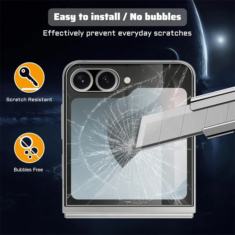 Защитное закаленное стекло 8 в 1 для Samsung Galaxy Z зеркальное защитное камеры ZFlip6 Flip 6 Z6