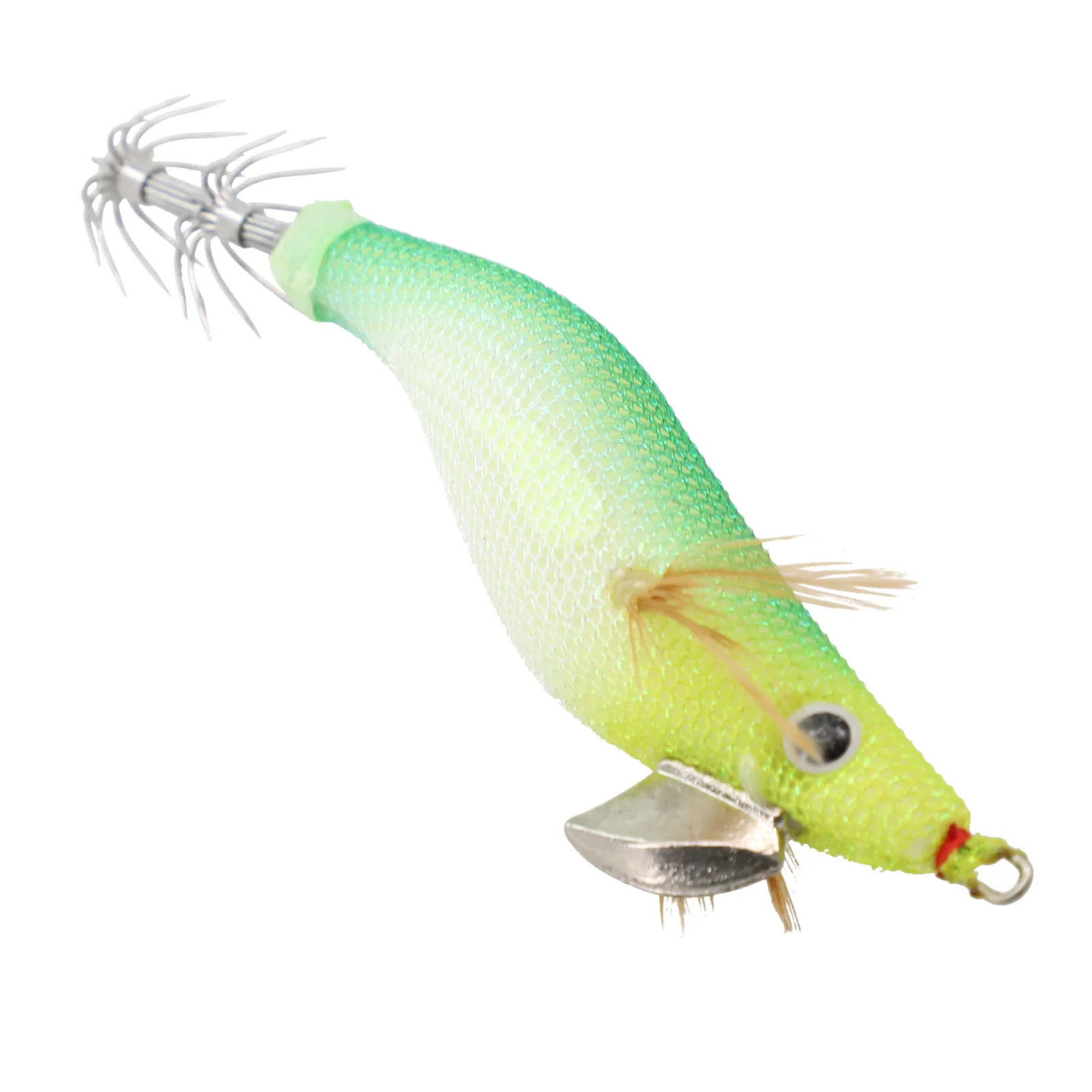 

Unleash Your Fishing Potential Luminous Wooden Shrimp Bait 8 5g Squid Hook Road Sub Bait Long Distance Control!