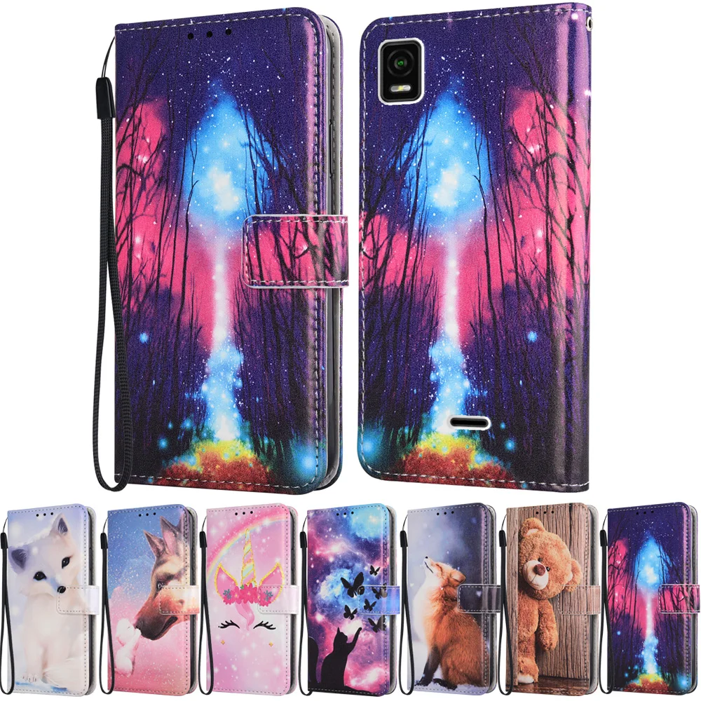 Чехол для DEXP AL250 AL350 AS155 BL155 BL160 BL350, симпатичный кожаный Простой Чехол-бумажник для DEXP G450 GS155, чехол для телефона с цветочным рисунком