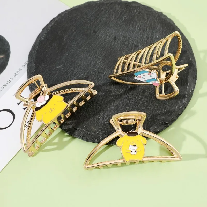 Hollow Geometric Hair Clips Shark Clip Girls Hair Accessories