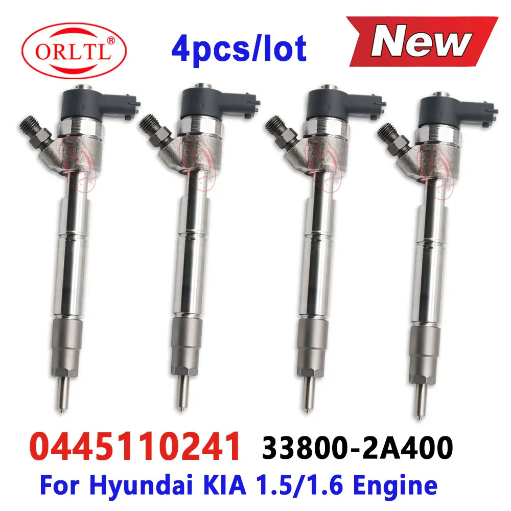 0445110241 338002 A400 0 445 110 241 Форсунка дизельного топлива 33800-2A400 для Hyundai i30 Accent KIA Ceed Rio 1 5 6